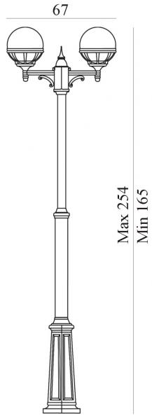 Vignette 3 produit Ref : 362SV         | bologna noir 2x42w halogene/e27 ip44 verrerie teintee